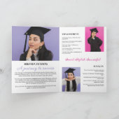 Abschluss Magazine Einladung Fun Moderne Broschüre (Innenseite)