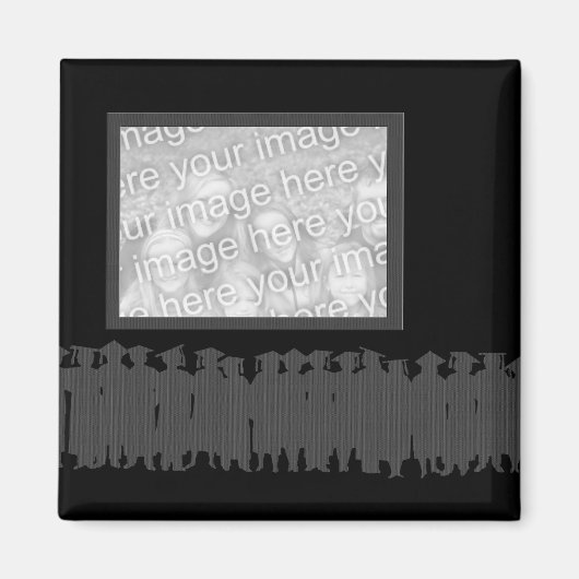 Abschluss-Magnet für gerahmtes Foto Magnet (Vorne)