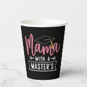 Abschluss Mama MBA Master-Abschluss Abschluss Pappbecher (Vorderseite)