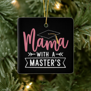 Abschluss Mama MBA Master-Abschluss Abschlussfeier Keramikornament