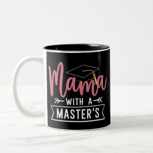 Abschluss Mama MBA Master-Abschluss Abschlussfeier Zweifarbige Tasse