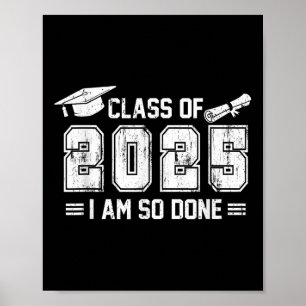 Abschluss Männer Frauen Shirt Matching Cl von 2025 Poster