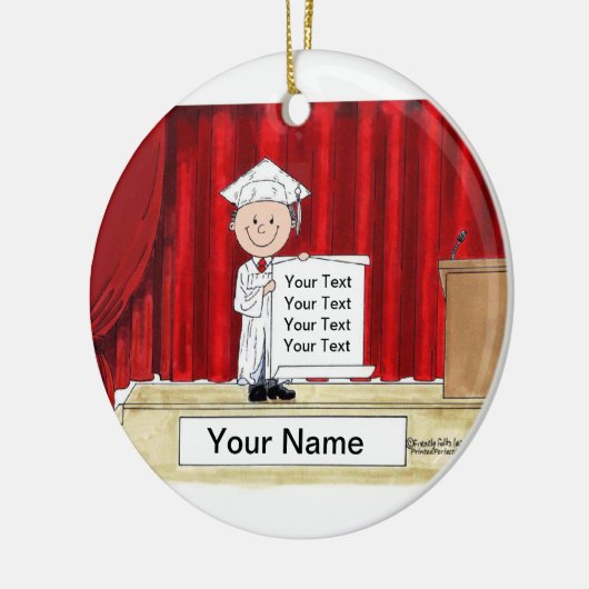 Abschluss — Männlich Keramik Ornament (Links)