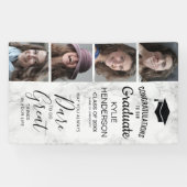 Abschluss Marble Foto 2025 Class Year Banner (Horizontal)