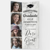 Abschluss Marble Foto 2025 Class Year Banner (Vertikal)