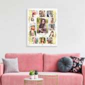 Abschluss | Marmorgold Leinwanddruck (Insitu (Wohnzimmer))