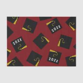 Abschluss Maroon 2025 Seidenpapier