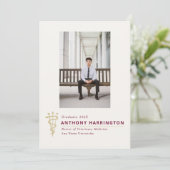 Abschluss Maroon Ankündigung (Stehend Vorderseite)