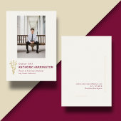 Abschluss Maroon Ankündigung