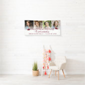 Abschluss Maroon Herzlichen Glückwunsch Script 4 F Banner (Insitu)