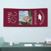 Abschluss Maroon Stylist Class Year Banner (Messe)