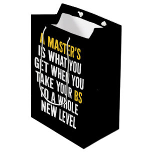 Abschluss Master-Abschluss Lustige Humor Zitate Mittlere Geschenktüte