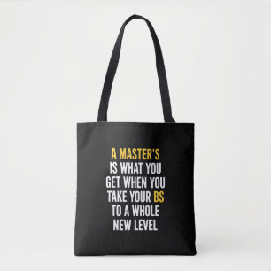 Abschluss Master-Abschluss lustige Humor Zitate  Tasche