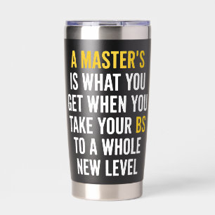 Abschluss Master-Abschluss Lustige Humor Zitate  Thermobecher