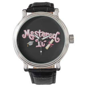 Abschluss Master-Abschluss Master-Absolvent Armbanduhr