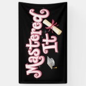 Abschluss Master-Abschluss Master-Absolvent Banner (Vertikal)
