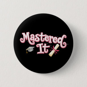 Abschluss Master-Abschluss Master-Absolvent Button