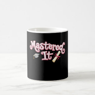 Abschluss Master-Abschluss Master-Absolvent Kaffeetasse