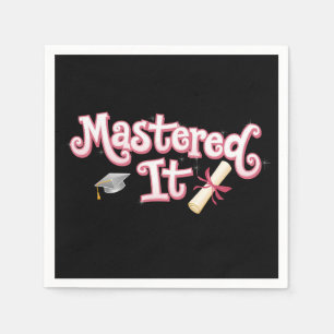 Abschluss Master-Abschluss Master-Absolvent Serviette