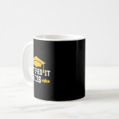 Abschluss Master-Abschluss Mastered It Cl von 2026 Kaffeetasse (Vorderseite Links)