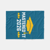 Abschluss Master-Abschluss Meisterhaftes IT-Design Fleecedecke (Vorderseite (Horizontal))
