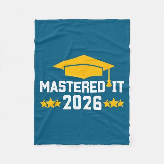 Abschluss Master-Abschluss Meisterhaftes IT-Design Fleecedecke (Vorderseite)
