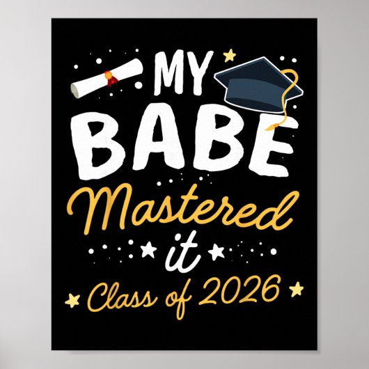 Abschluss Master My Be Mastered It Cl Von 2026 _3 Poster (Vorne)
