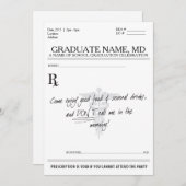 Abschluss MD laden ein Einladung (Vorne/Hinten)