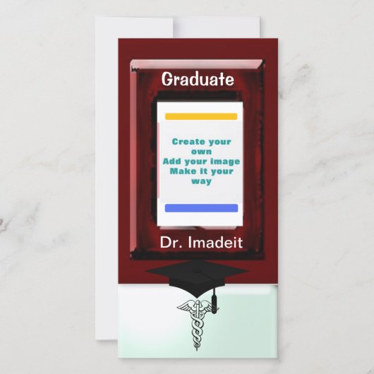 Abschluss Medizin Ankündigung (Vorderseite)