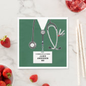 Abschluss Medizin Schule Napkins Serviette (Beispiel)
