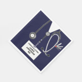 Abschluss Medizin Serviette (Ecke)