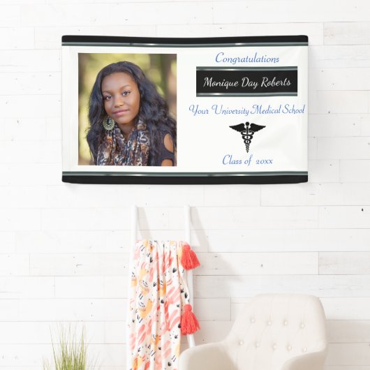 Abschluss, Medizinschule, maßgeschneidertes Foto, Banner (Insitu)