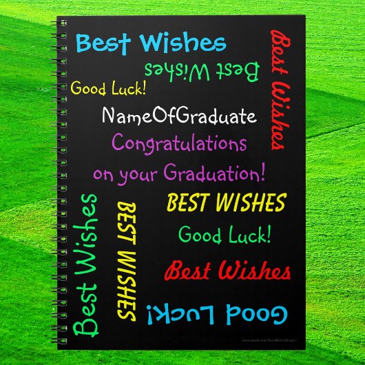 Abschluss Memory Book, FUN Album, Black Notizblock