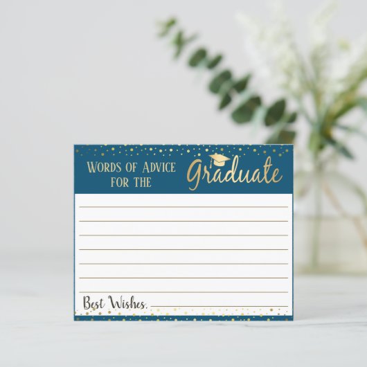 Abschluss-Merkblatt (Stehend Vorderseite)