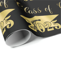 Abschluss Metallic Gold Class Jahr bearbeitbar Sch