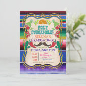 Abschluss Mexican Fiesta Einladung (Stehend Vorderseite)