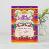 Abschluss Mexican Fiesta Einladung (Stehend Vorderseite)