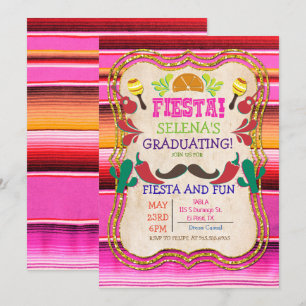 Abschluss Mexican Fiesta Einladung