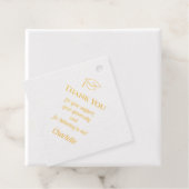Abschluss Minimalist Dankeschön Gold  Geschenkanhänger (Mit Box)