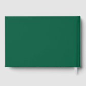 Abschluss Minimalist Grün Gästebuch (Rückseite)