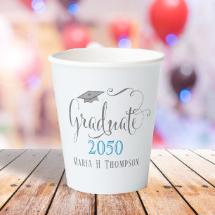 Abschluss Minimalistisch Modern Mortarboard Lite Pappbecher