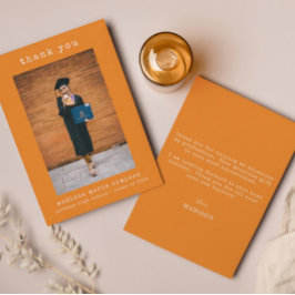 Abschluss Minimalistisch Vielen Dank, einfaches Fo Mitteilungskarte