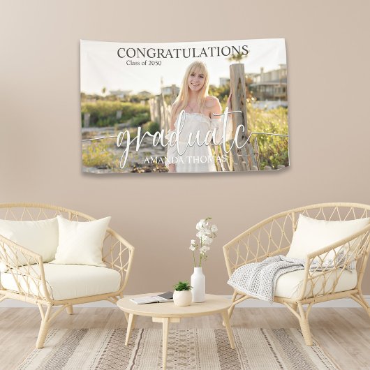 Abschluss Minimalistisches Foto Elegantes Einfache Banner