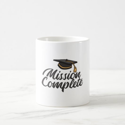 Abschluss Mission abgeschlossen Kaffeetasse (Mittel)