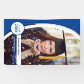 Abschluss mit blauem Rahmen für Foto Banner (Horizontal)