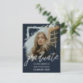 Abschluss mit Bürste Einladung (Stehend Vorderseite)