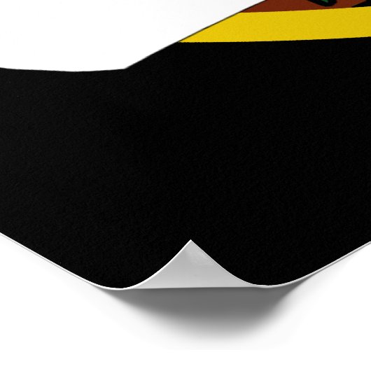 Abschluss mit Cap & Diploma Poster (Ecke)