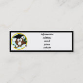 Abschluss mit Cap & Diploma Telefonnummerkarte (Rückseite)