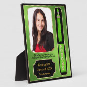 Abschluss mit Ehren Foto Plaque Green Fotoplatte (Seite)