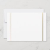 Abschluss mit einfacher Chic Frame Graduation Einladung (Rückseite)